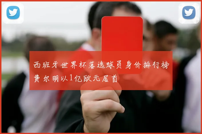 西班牙世界杯落选球员身价排行榜费尔明以1亿欧元居首